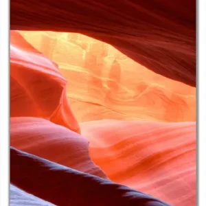 Versand Am Gleichen Tag Selbstklebende Türtapete Antelop Canyon USA Kalksandsteingebirge in leuchtenden Farben selbstklebende Folie, 93 x 205 cm