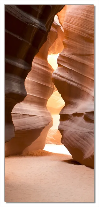 Echt Selbstklebende Türtapete Antelope Canyon Arizona USA selbstklebende Folie mit Schutzlaminat, 93 x 205 cm