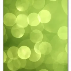 Zertifiziert Selbstklebende Türtapete Abstrakte grüne Kreise grüne Lichtpunkte selbstklebende Folie mit Schutzlaminat, 93 x 205 cm
