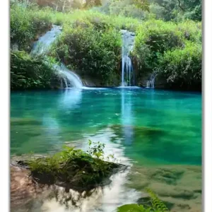 Heißes Angebot Selbstklebende Türtapete Türkisgrüner See im Nationalpark in Guatemala selbstklebende Folie, 100 x 220 cm