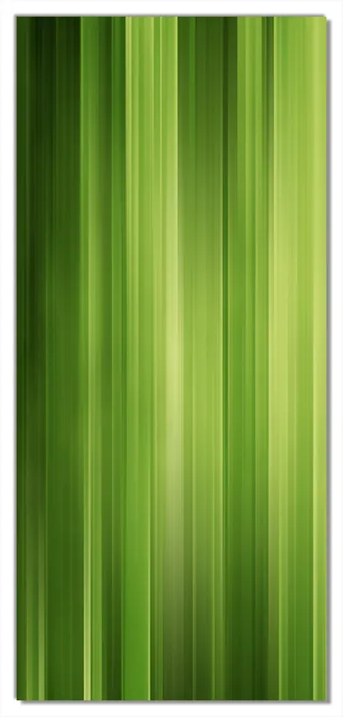 Selbstklebende Türtapete Grün und schwarz gestreift - Abstraktes Streifenmuster selbstklebende Folie mit Schutzlaminat, 93 x 205 cm Aktuell