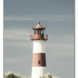 Super-Preis Selbstklebende Türtapete Leuchtturm auf der Düne am Strand selbstklebende Folie, 100 x 220 cm