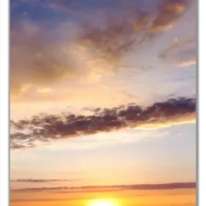 Selbstklebende Türtapete Sonnenuntergang über dem Wasser selbstklebende Folie mit Schutzlaminat, 100 x 220 cm Gratis Versand