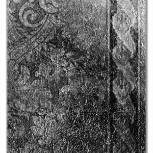 Sonderangebot Selbstklebende Türtapete Schnörkelmuster in grau selbstklebende Folie, 93 x 205 cm
