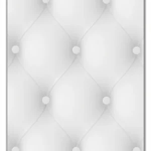 Selbstklebende Türtapete Weiße Ledertür selbstklebende Folie mit Schutzlaminat, 93 x 205 cm Preisreduziert