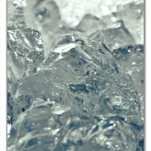 Selbstklebende Türtapete Leuchtendes Eis in blau-grau selbstklebende Folie, 93 x 205 cm Online Kaufen