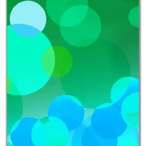 Top-Angebot Selbstklebende Türtapete Grüne und blaue Kreise - harmonisches Muster selbstklebende Folie, 93 x 205 cm