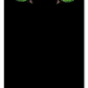 Super-Preis Selbstklebende Türtapete Grüne Katzenaugen bei Nacht selbstklebende Folie, 100 x 220 cm
