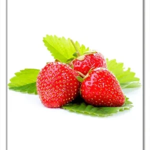 Begrenztes Angebot Selbstklebende Türtapete Frische rote Erdbeeren für die Küche selbstklebende Folie mit Schutzlaminat, 100 x 220 cm