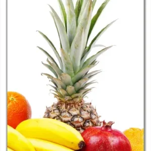 Billig Selbstklebende Türtapete Gemischtes Obst aus aller Welt - Exotische Obstsammlung selbstklebende Folie, 93 x 205 cm