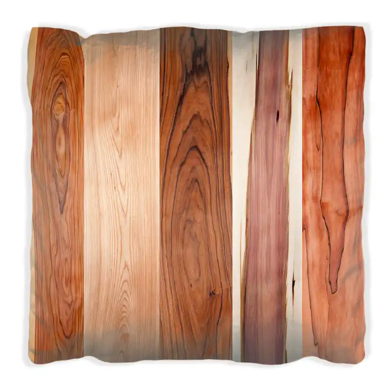 Kissen Holzmuster - Oberfläche mit Holzmaserung VIII 30 x 30 cm, weiß Versand Am Gleichen Tag