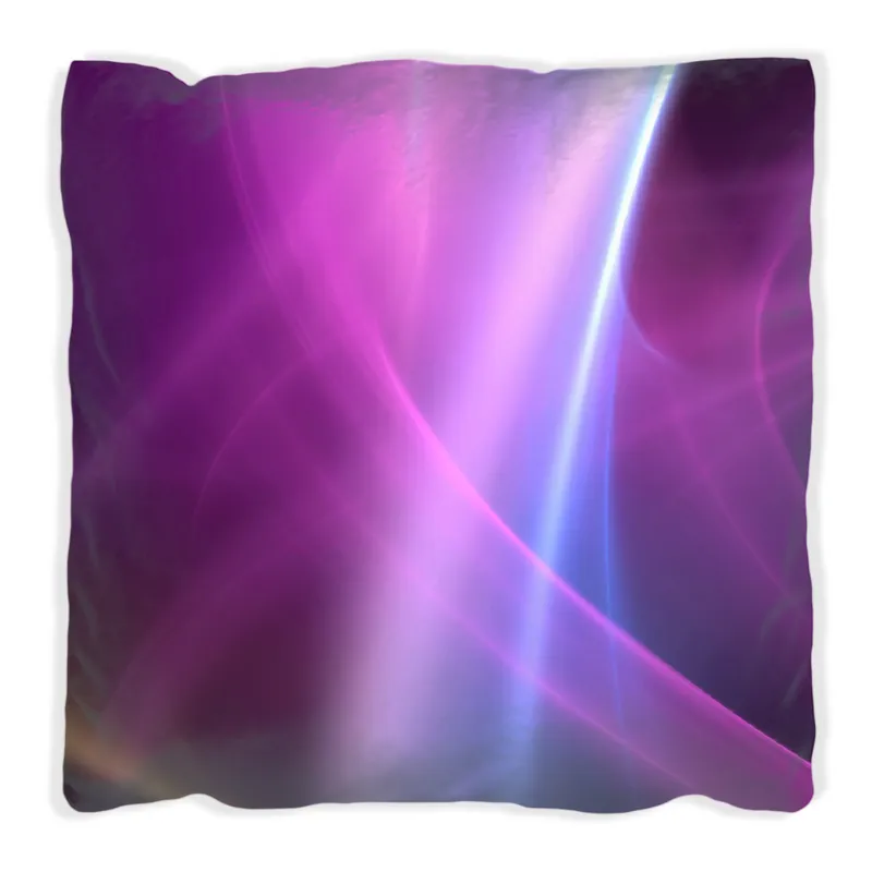 Angebot Kissen Abstraktes Muster in violett lila pink schwarz 60 x 60 cm, schwarz