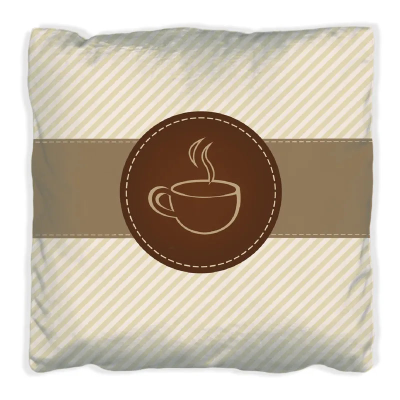 Angebot Kissen Kaffee-Menü - Logo Symbol für Kaffee 30 x 30 cm, Foto