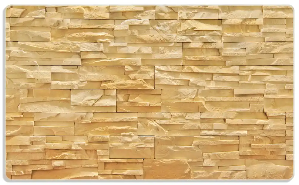 Frühstücksbrettchen Steinwand gelb-orange 6 Sück Neu