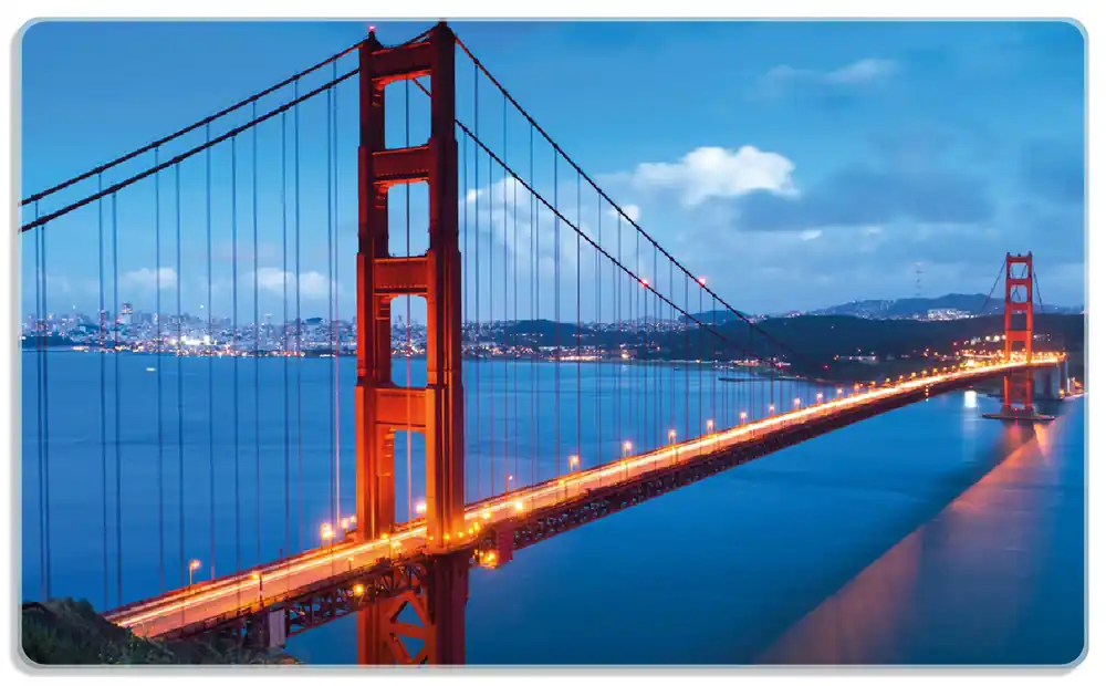 Frühstücksbrettchen Golden Gate Bridge in San Francisco USA 6 Sück Kostenloser Versand