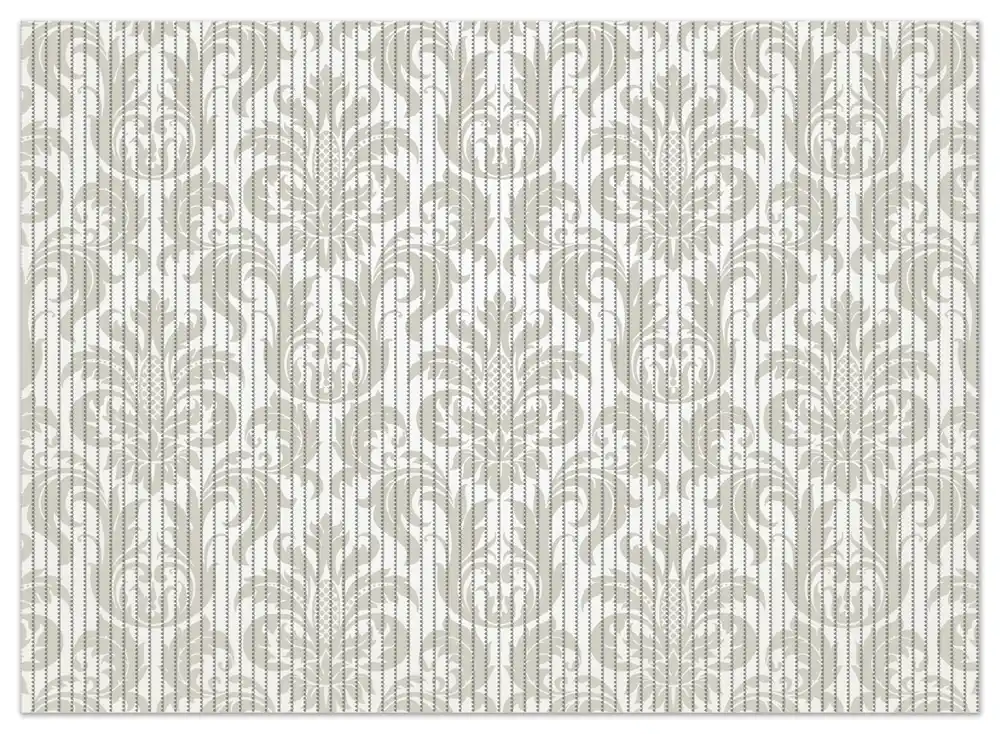 Sale Duschmatte Königliche Schnörkelei in weiß und beige 90 x 65 cm