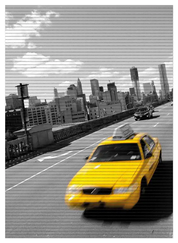 Duschmatte New York Yellow Taxi II 70 x 50 cm Kostenloser Rückversand