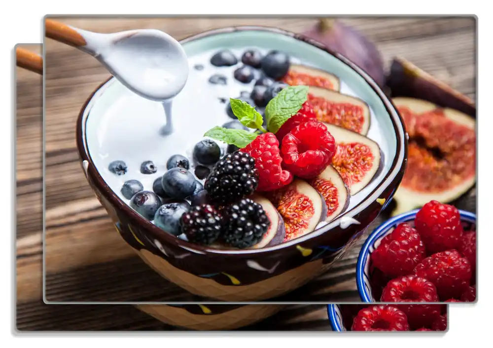 Super-Preis Frühstücksbrettchen Joghurt mit frischen Früchten 1 Stück