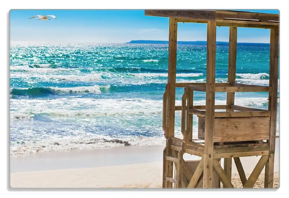 Direkt Vom Hersteller Frühstücksbrettchen Badestrand - Mallorca Spanien 1 Stück