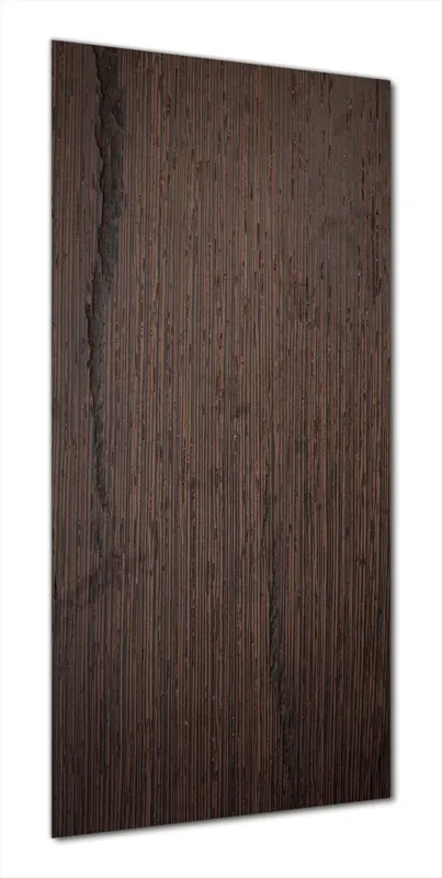 Echt Duschrückwand Holz-Optik Textur dunkelbraunes Holz 160 x 200 cm, 2-teilig