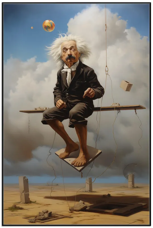 Markenware Poster Schwebende Gedanken 100 x 150 cm
