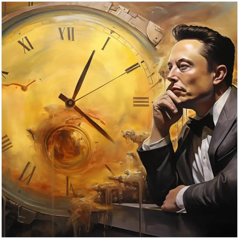 Glasbild Zeitgedanken 50 x 50 cm Rabatt