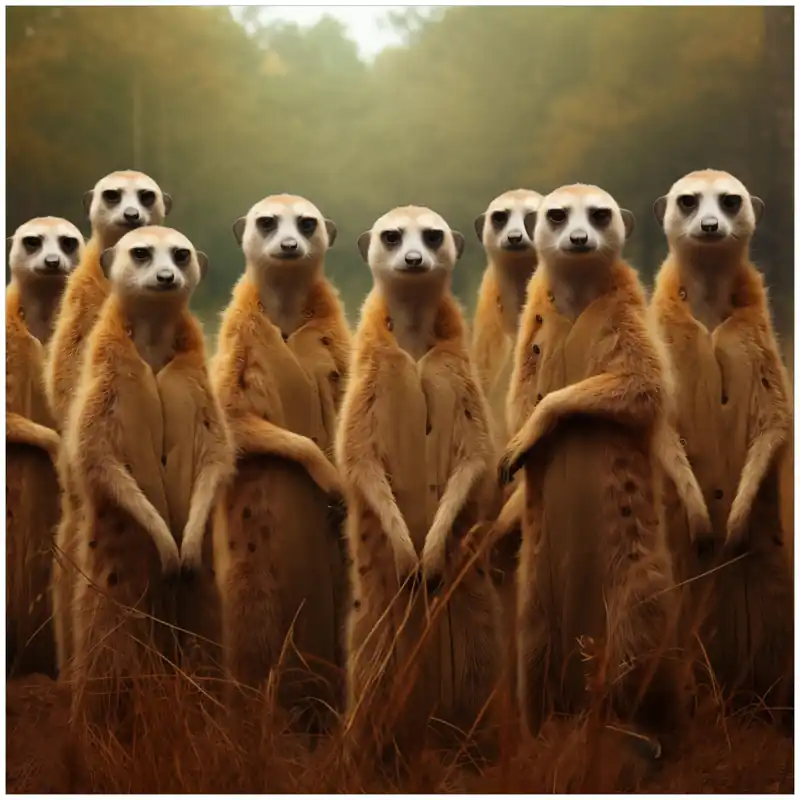 Glasbild Safari-Clique 70 x 100 cm Sichere Zahlung