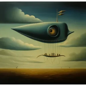 Finale Aktion Glasbild Himmelsfahrer 50 x 125 cm