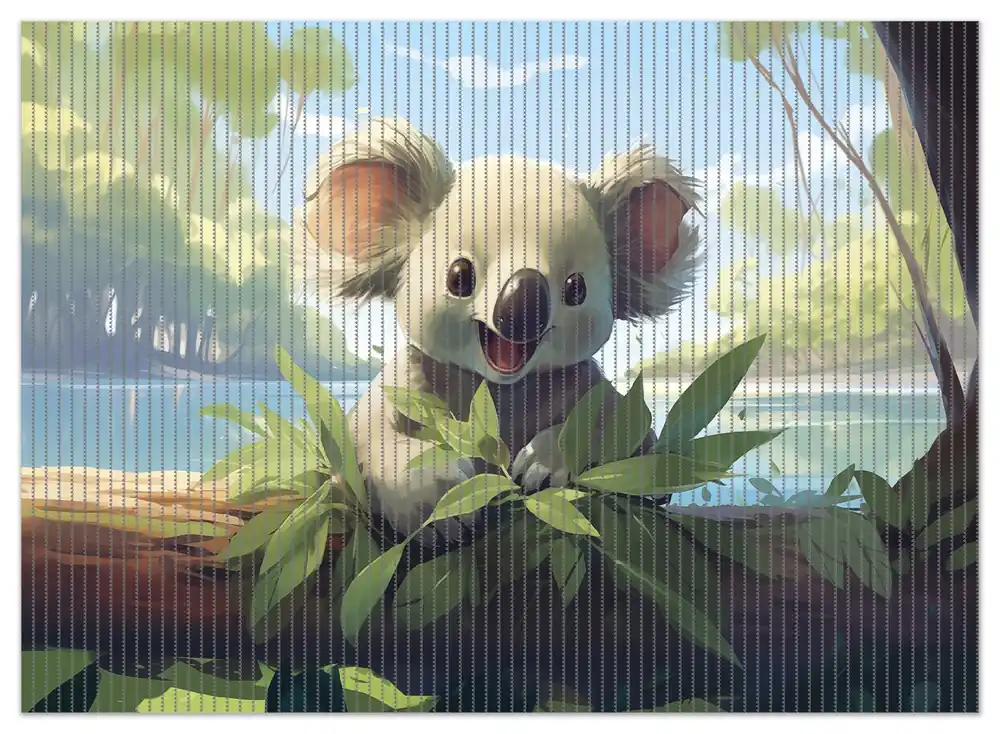 Duschmatte Australische Idylle: Der lächelnde Koala 70 x 50 cm Echt