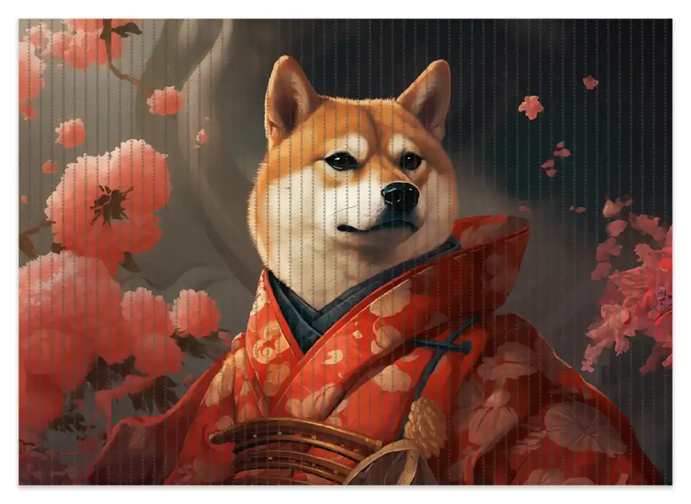 Begrenztes Angebot Duschmatte Samurai Shiba 70 x 50 cm