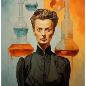 Türtapete Visionäre Chemikerin 93 x 205 cm Wochenendangebot