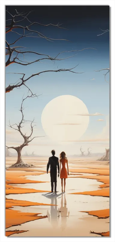 Selbstklebende Türtapete Wüstenwanderer selbstklebende Folie mit Schutzlaminat, 93 x 205 cm Kostenloser Rückversand