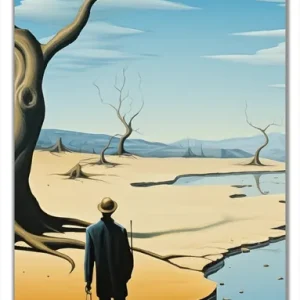 Sonderangebot Selbstklebende Türtapete Fluss der Zeit selbstklebende Folie, 93 x 205 cm