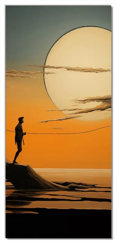 Must-Have Selbstklebende Türtapete Einsam im Sonneruntergang selbstklebende Folie, 100 x 220 cm