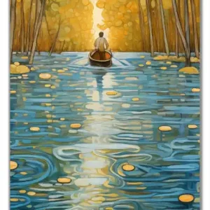 Jetzt Bestellen Selbstklebende Türtapete Reise durch das Lichtermeer selbstklebende Folie mit Schutzlaminat, 100 x 220 cm