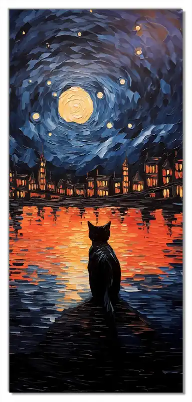 Wochenendangebot Selbstklebende Türtapete Blick eines Nachtwächters selbstklebende Folie, 93 x 205 cm