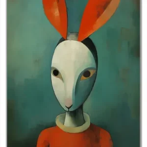 Geprüft Selbstklebende Türtapete Das Hasenporträt selbstklebende Folie, 100 x 220 cm