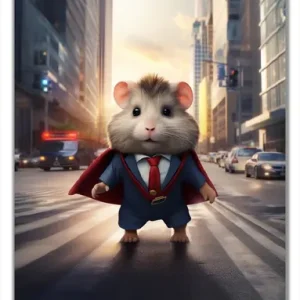 Selbstklebende Türtapete Super-Hamster selbstklebende Folie, 93 x 205 cm Must-Have