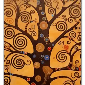 Kracherpreis Selbstklebende Türtapete Baum des Lebens selbstklebende Folie, 93 x 205 cm