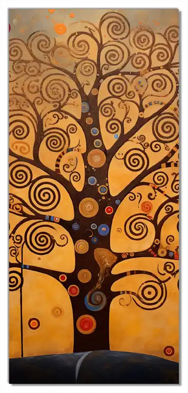 Kracherpreis Selbstklebende Türtapete Baum des Lebens selbstklebende Folie, 93 x 205 cm