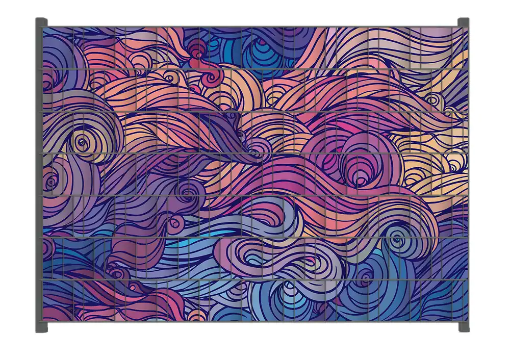 Begrenztes Angebot Zaunsichtschutz Fantasievoller Wirbel Breite 250 cm x Höhe 140 cm