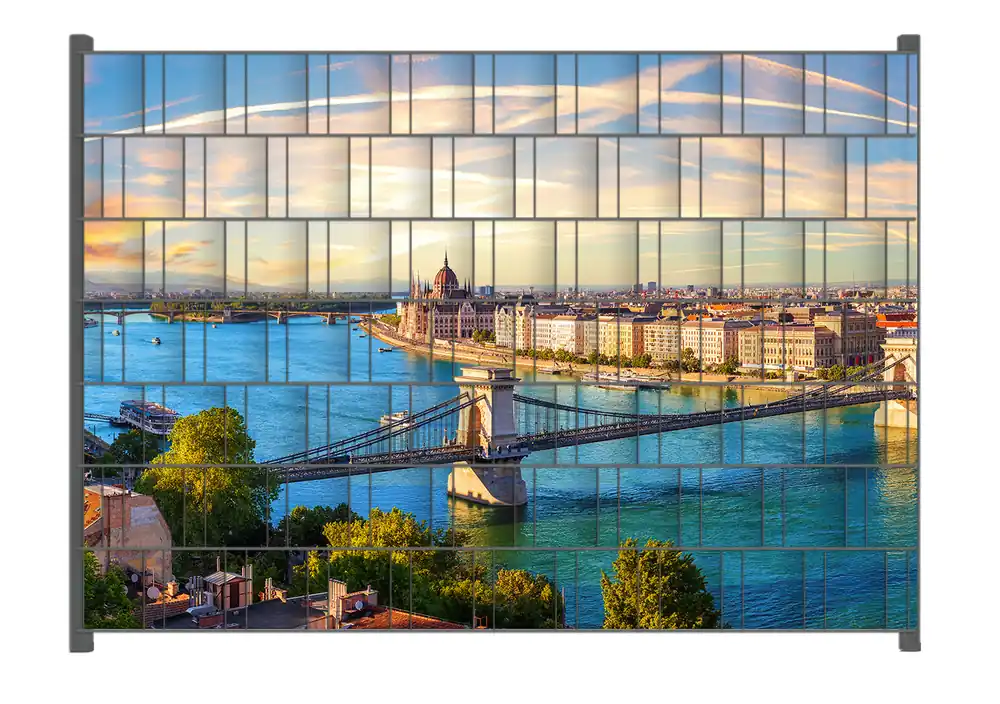 Saisonangebot Zaunsichtschutz Metropole an der Donau Breite 250 cm x Höhe 140 cm