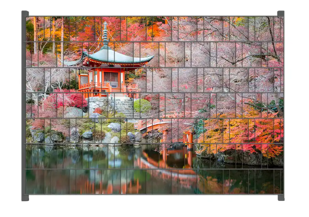 Heißes Angebot Zaunsichtschutz Japanischer Herbstzauber Breite 250 cm x Höhe 140 cm