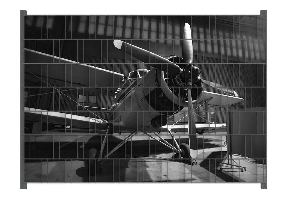 Echt Zaunsichtschutz Klassiker der Luftfahrt Breite 250 cm x Höhe 180 cm