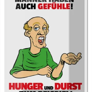 Meistverkauft Metallbild Blechschild Spruch 20x30cm Männer haben auch Gefühle 20 x 30 cm