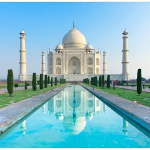 Versand Am Gleichen Tag Selbstklebendes Poster Taj Mahal - Mausoleum in Indien 80 x 200 cm