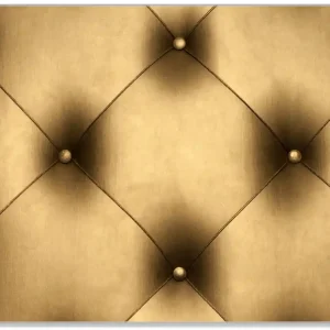 Begrenztes Angebot Glasunterlage Goldene Ledertür 30 x 40 cm