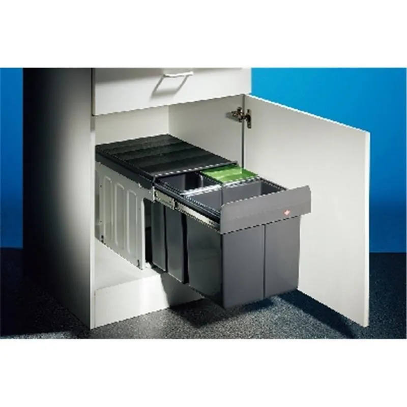 Wesco Trio Master 3 DS: Abfallsammler Trio-Master 40 DT, inkl. Rollwagen, speziell für Eckschränke Letzte Chance
