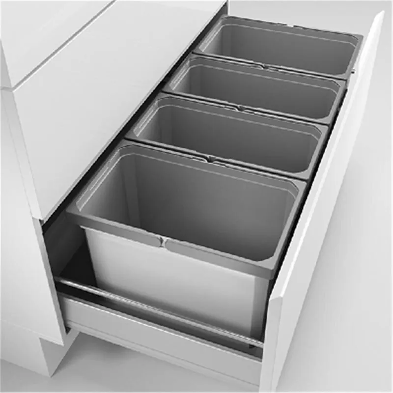 Naber Cox® Box 275 S/1000-4, Abfallsammler für vorhandene Auszüge, hellgrau Echt