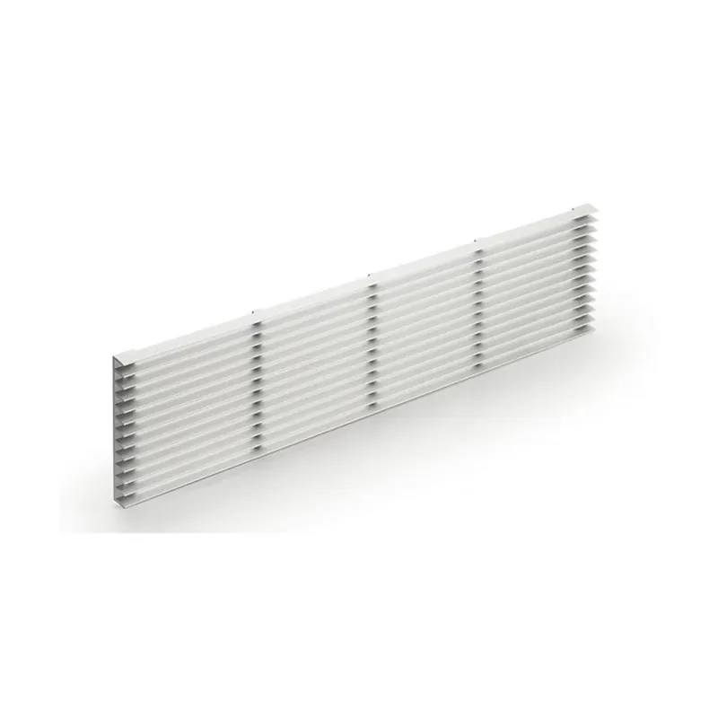 Expressversand Naber COMPAIR System Ø 150 Sockel-Lüftungsgitter 2, silberfarben, 480 x 104 mm